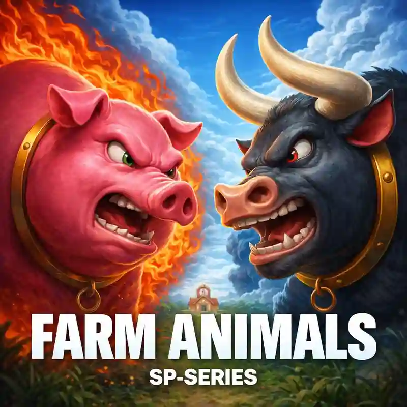 Farm Animals slot game main banner - bibet casino